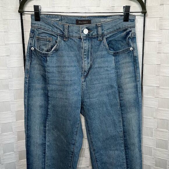 DL1961 Women's Patti Straight High Rise Vintage Jeans Size 24 Classic Denim - Picture 2 of 12